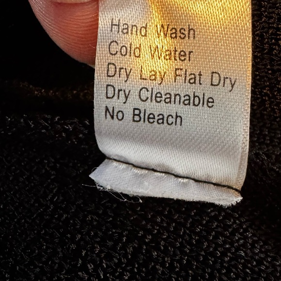 Ming Wang Open Front Lightweight Black Textured Mid Length Cardigan Size M - Picture 8 of 11